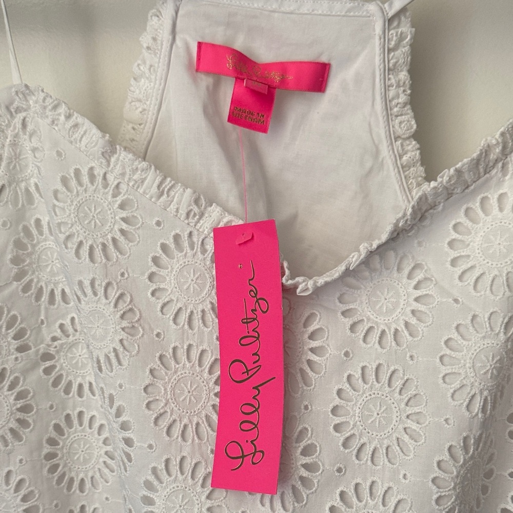Lilly Pulitzer NWT White Eyelet Camisole - Picture 4 of 5
